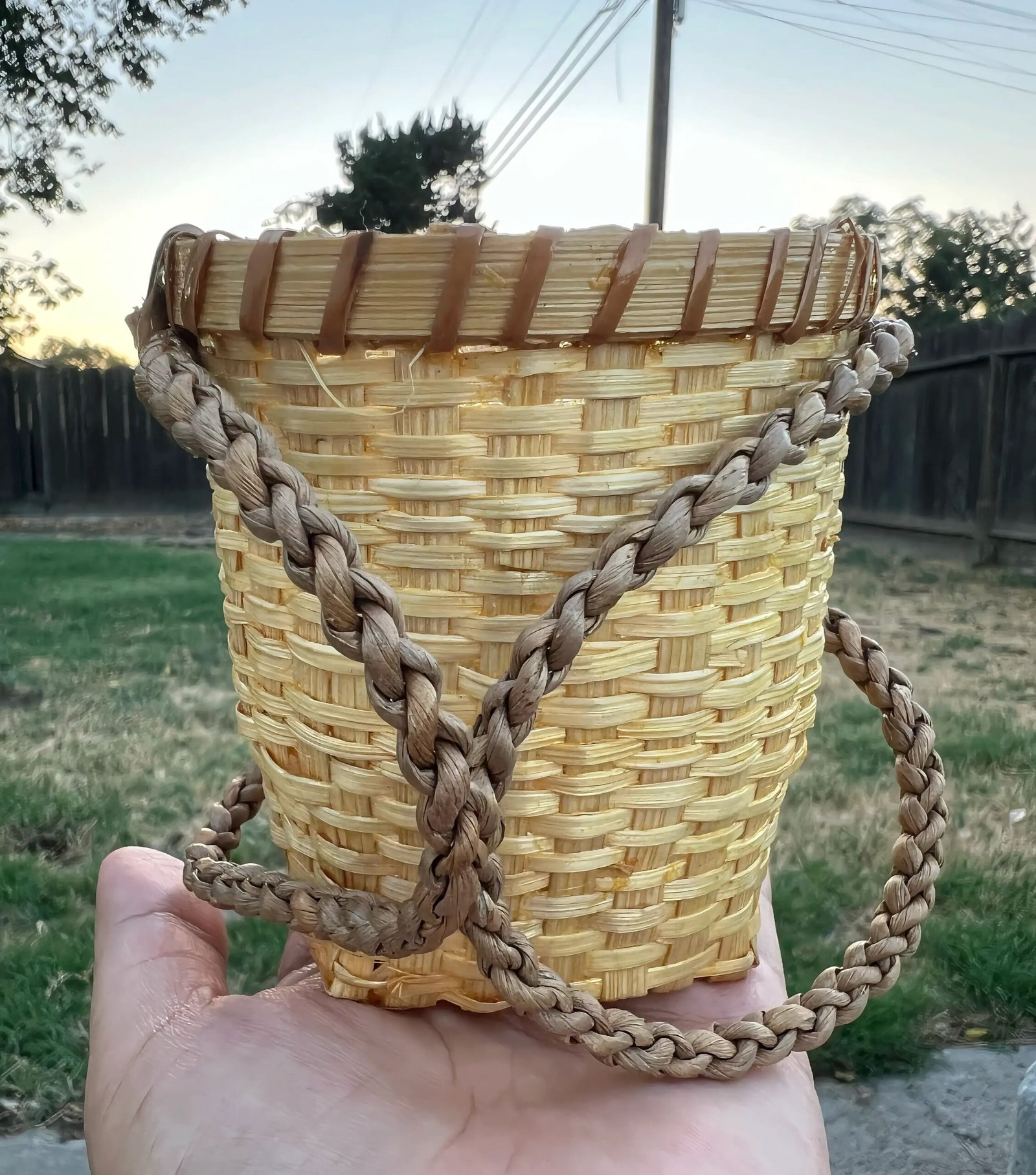 Miniature Woven Gathering Basket - Image 2