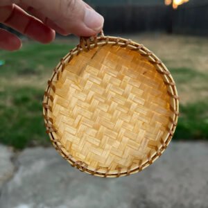 Miniature Rattan Winnowing Tray